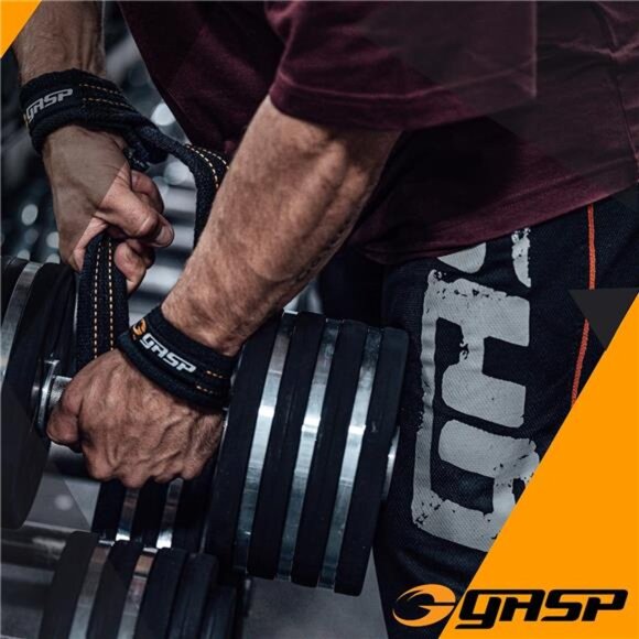 Gym Lifting Straps | 23" Cotton Wrist Straps for Men & Women - Adjustable Size - Picture 6 of 7